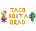 Fiesta Graduation Balloon Banner Letter Rose Gold Decorations - BashMint party decoration