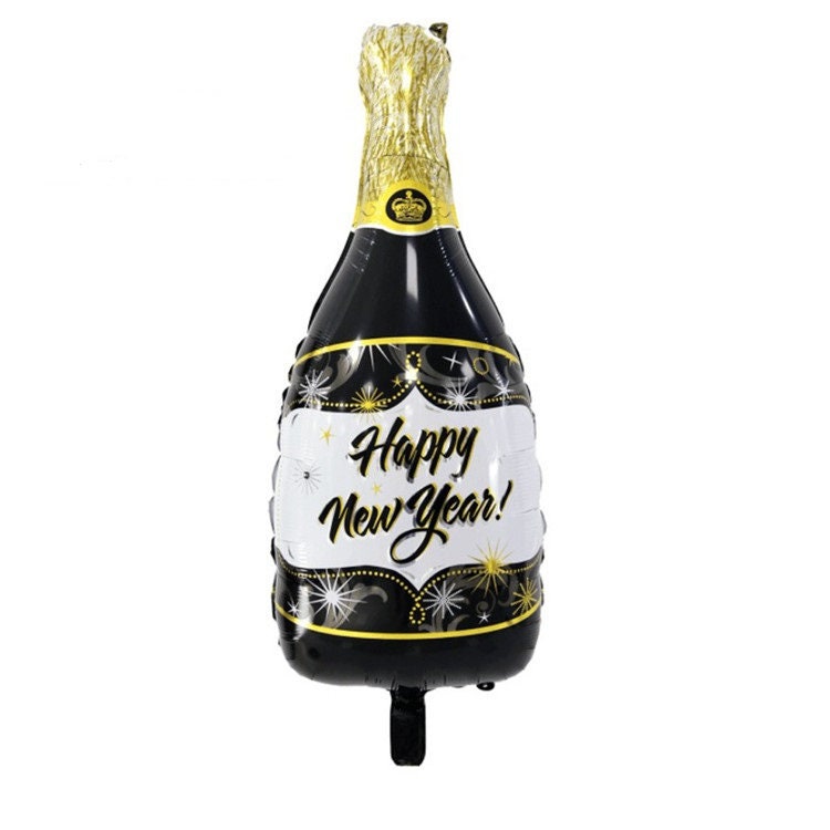 Champagne New Year Balloon Banner Star Rose Gold Decorations - BashMint party decoration