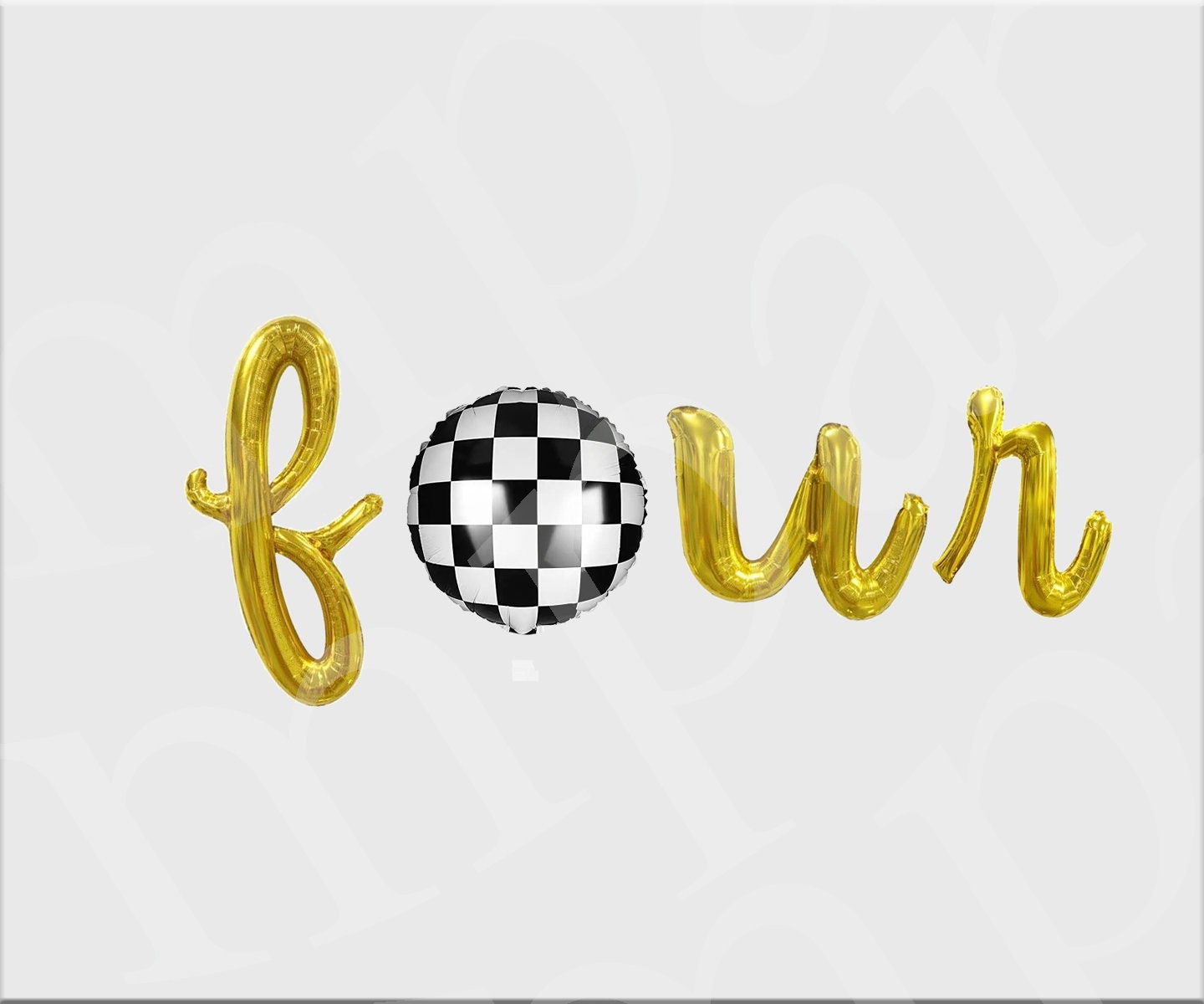 Birthday 4th Balloon Banner Letter Rose Gold Decorations - BashMint party decoration