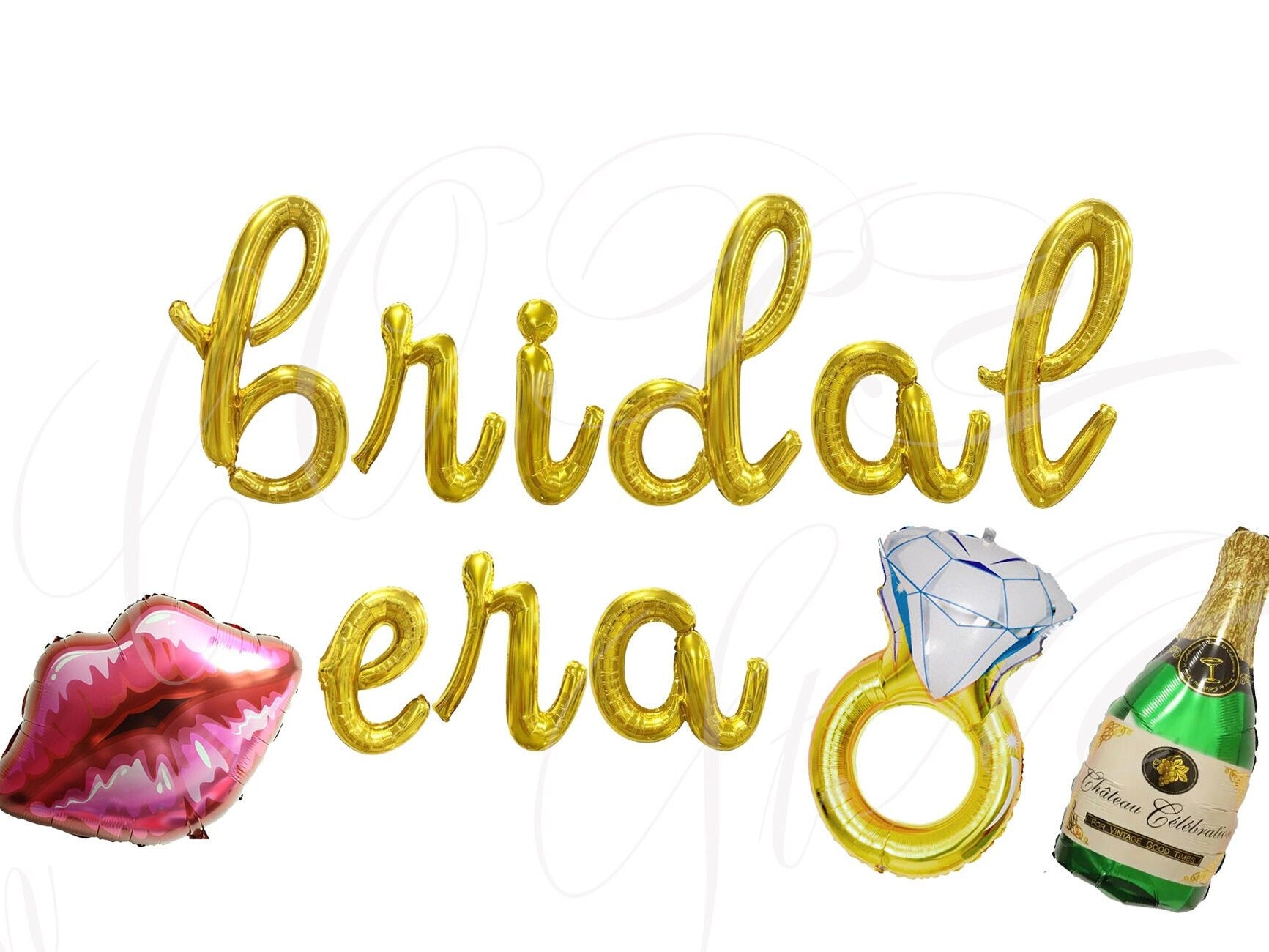 Bride Bachelorette Party Balloon Banner Letter Rose Gold Decorations - BashMint party decoration