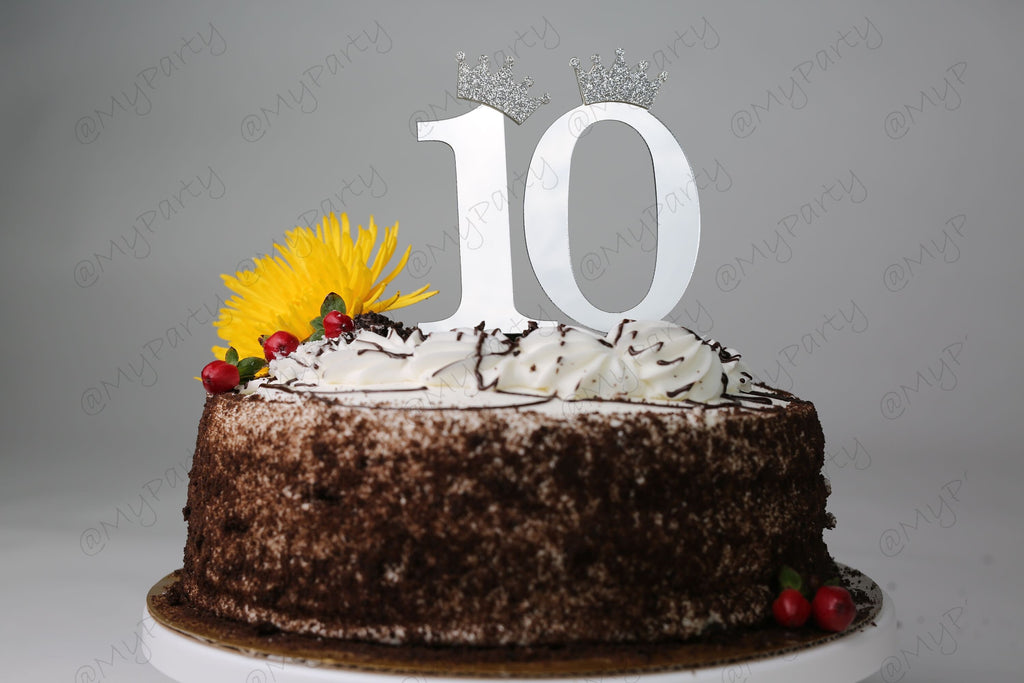 One First 1st Two Second 2nd Cake Topper Acrylic Birthday CakeTopper Smash Topper any number 1 2 11 12 age Party 3 4 5 6 7 8 9 10 years