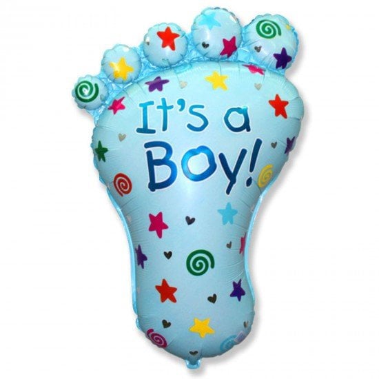 Baby Shower Balloon Banner Number Blue Decorations - BashMint party decoration