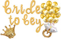 Bride Bachelorette Party Balloon Banner Heart Rose Gold Decorations - BashMint party decoration