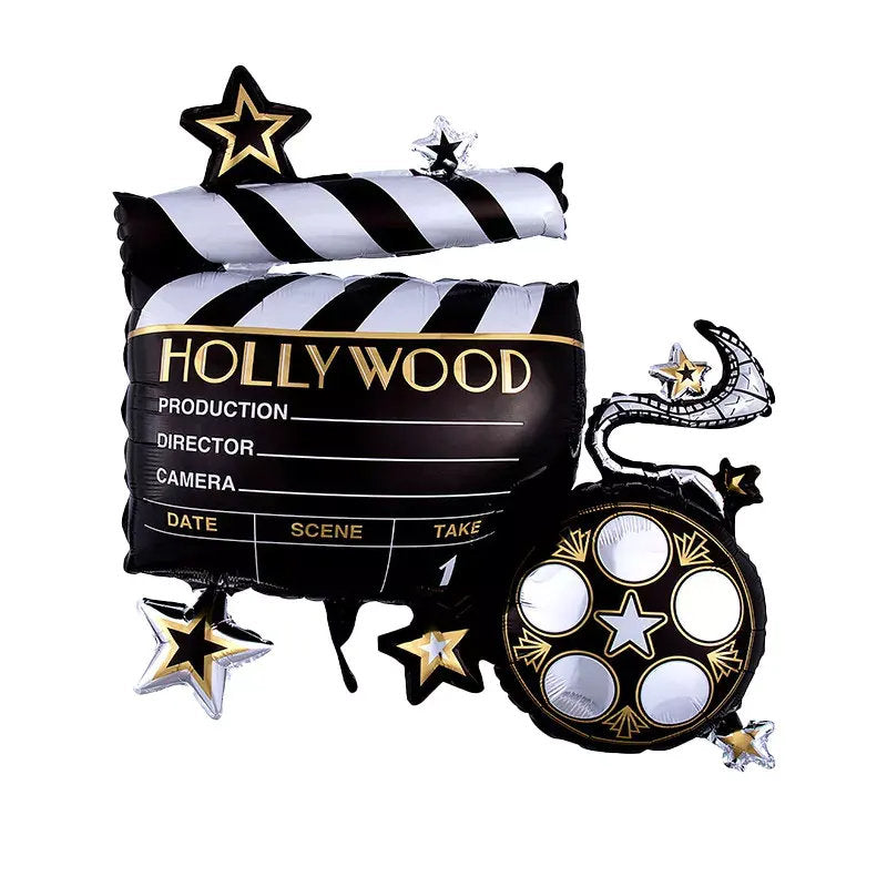 Star Birthday Balloon Banner Gold Decorations - BashMint party decoration