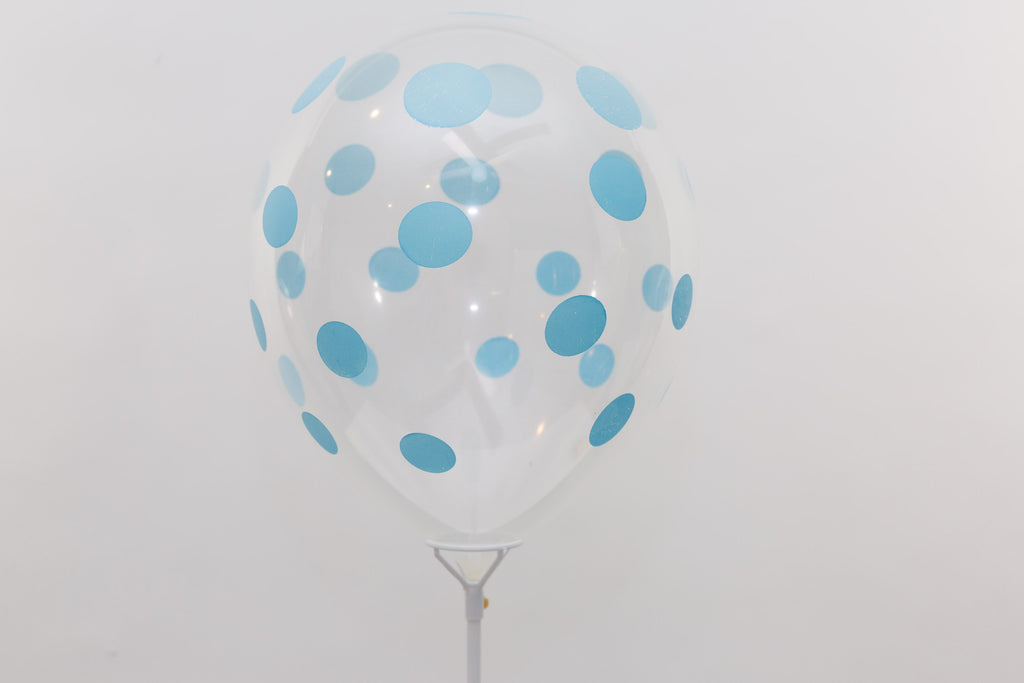 5 pcs Clear Balloons 12 Inch Latex Balloons with White Stars for Wedding Bridal Baby Shower Birthday Bubble Bar Mitzvah Under the Sea Party