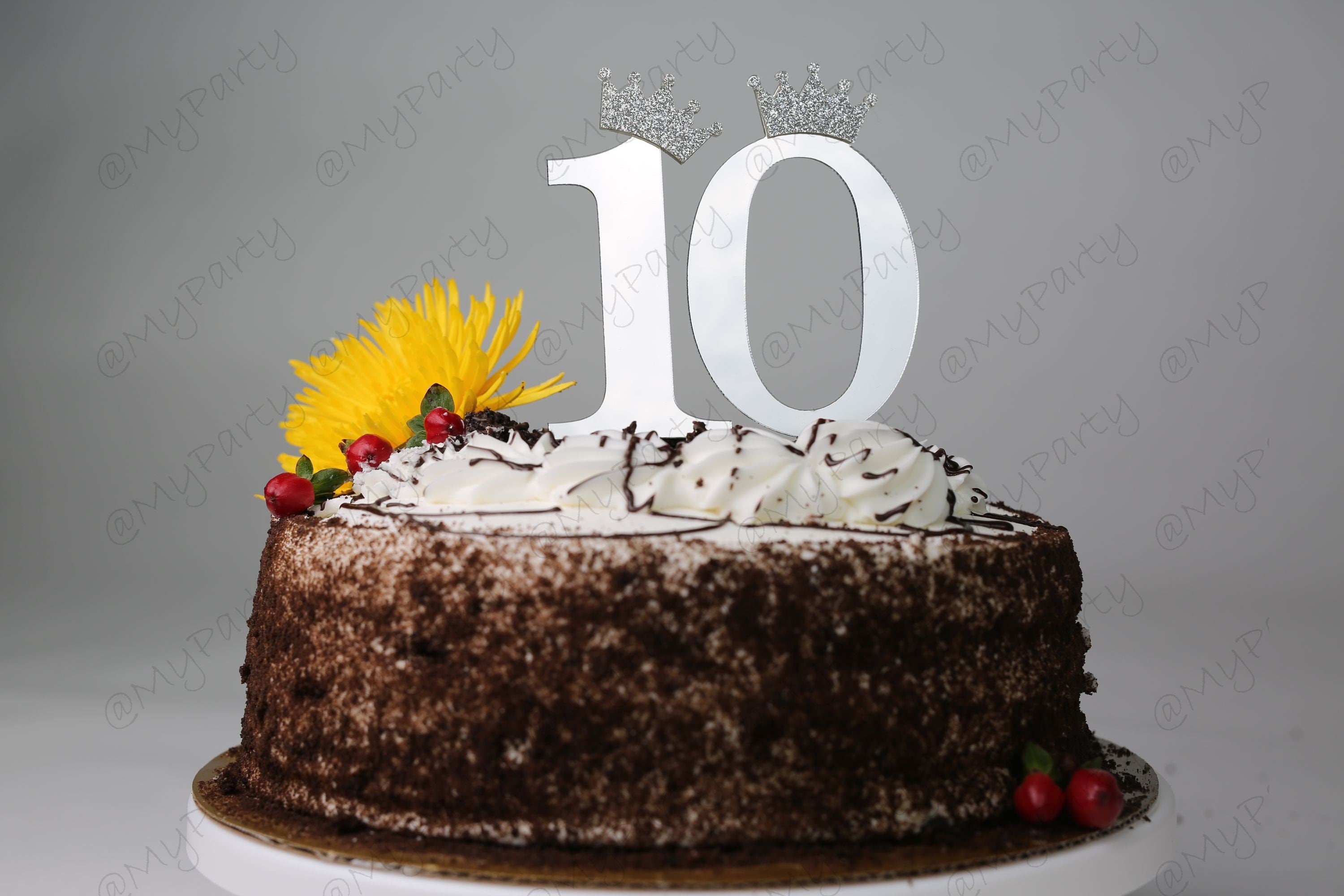 One First 1st Two Second 2nd Cake Topper Acrylic Birthday CakeTopper Smash Topper any number 1 2 11 12 age Party 3 4 5 6 7 8 9 10 years