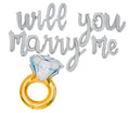 Bride Wedding Balloon Banner Letter Rose Gold Decorations - BashMint party decoration