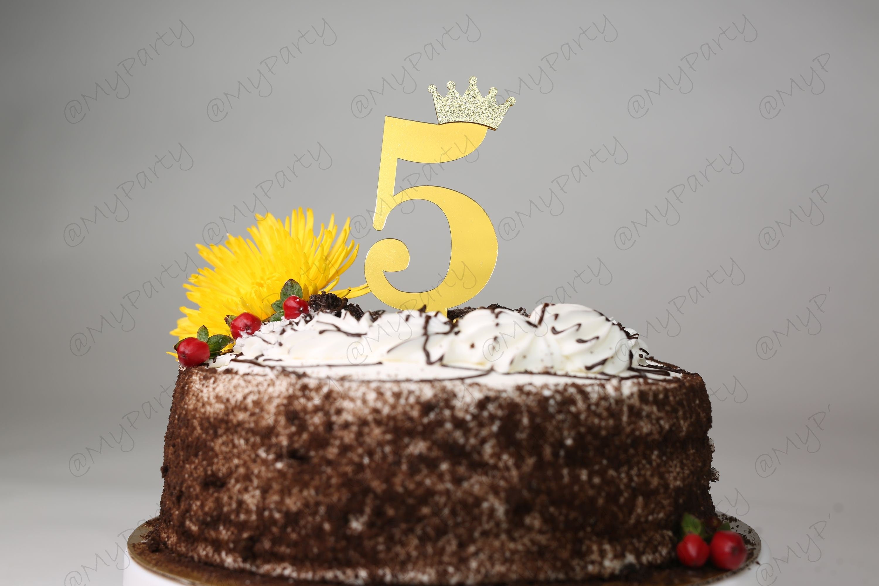 One First 1st Two Second 2nd Cake Topper Acrylic Birthday CakeTopper Smash Topper any number 1 2 11 12 age Party 3 4 5 6 7 8 9 10 years