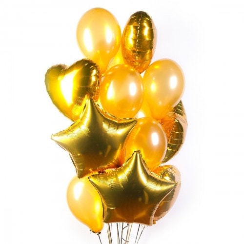 Star Birthday Party Balloons Heart Rose Gold Decorations - BashMint party decoration