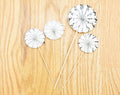 Birthday Cake Topper Number Silver Decoration - BashMint party decoration
