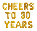 Champagne 30th Birthday Balloon Banner Letter Rose Gold Decorations - BashMint party decoration