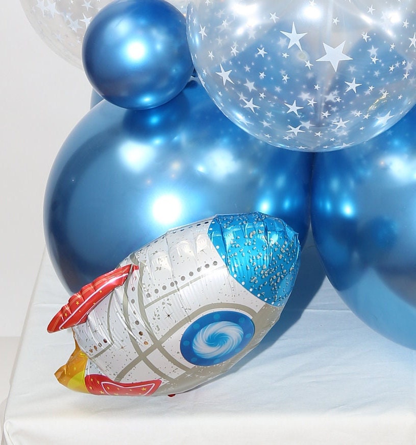 Astronaut Birthday Party Balloons Star Rose Gold Decorations - BashMint party decoration