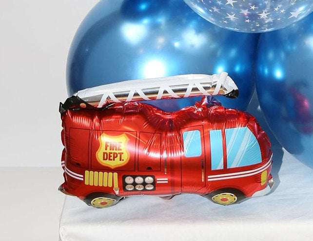 Truck Birthday Party Balloons Star Gold Decorations - BashMint party decoration