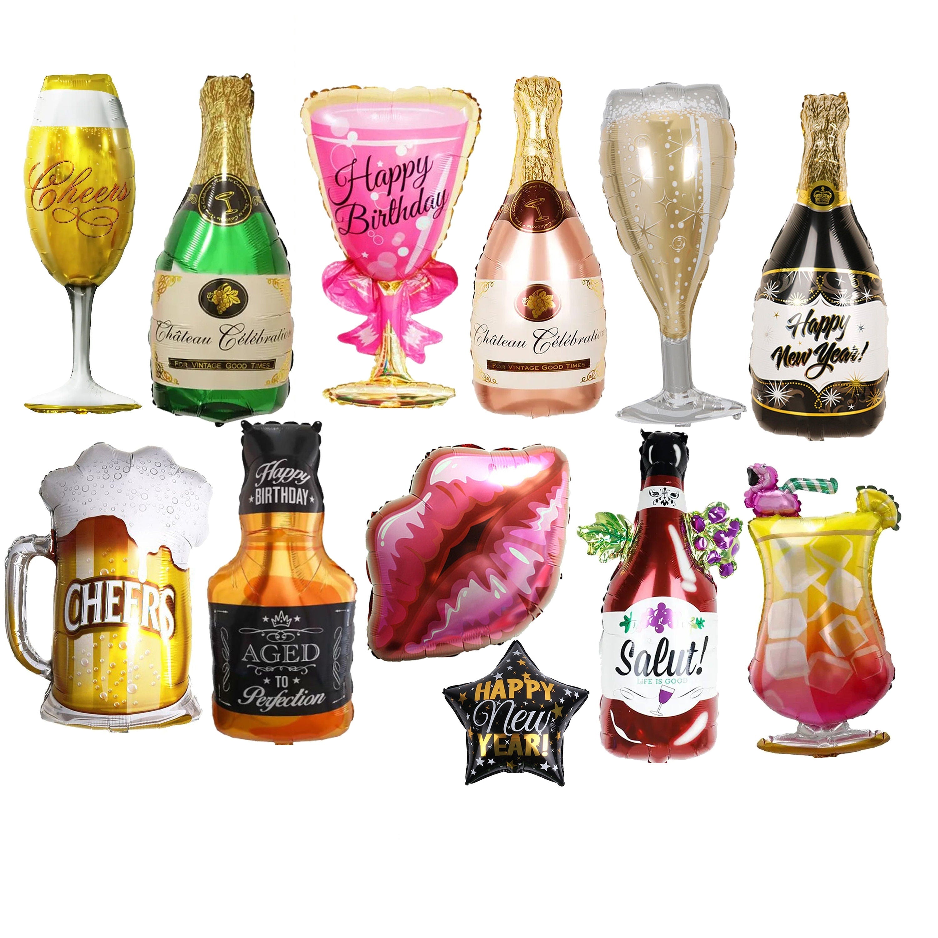 Champagne Birthday Party Balloons Star Rose Gold Decorations - BashMint party decoration