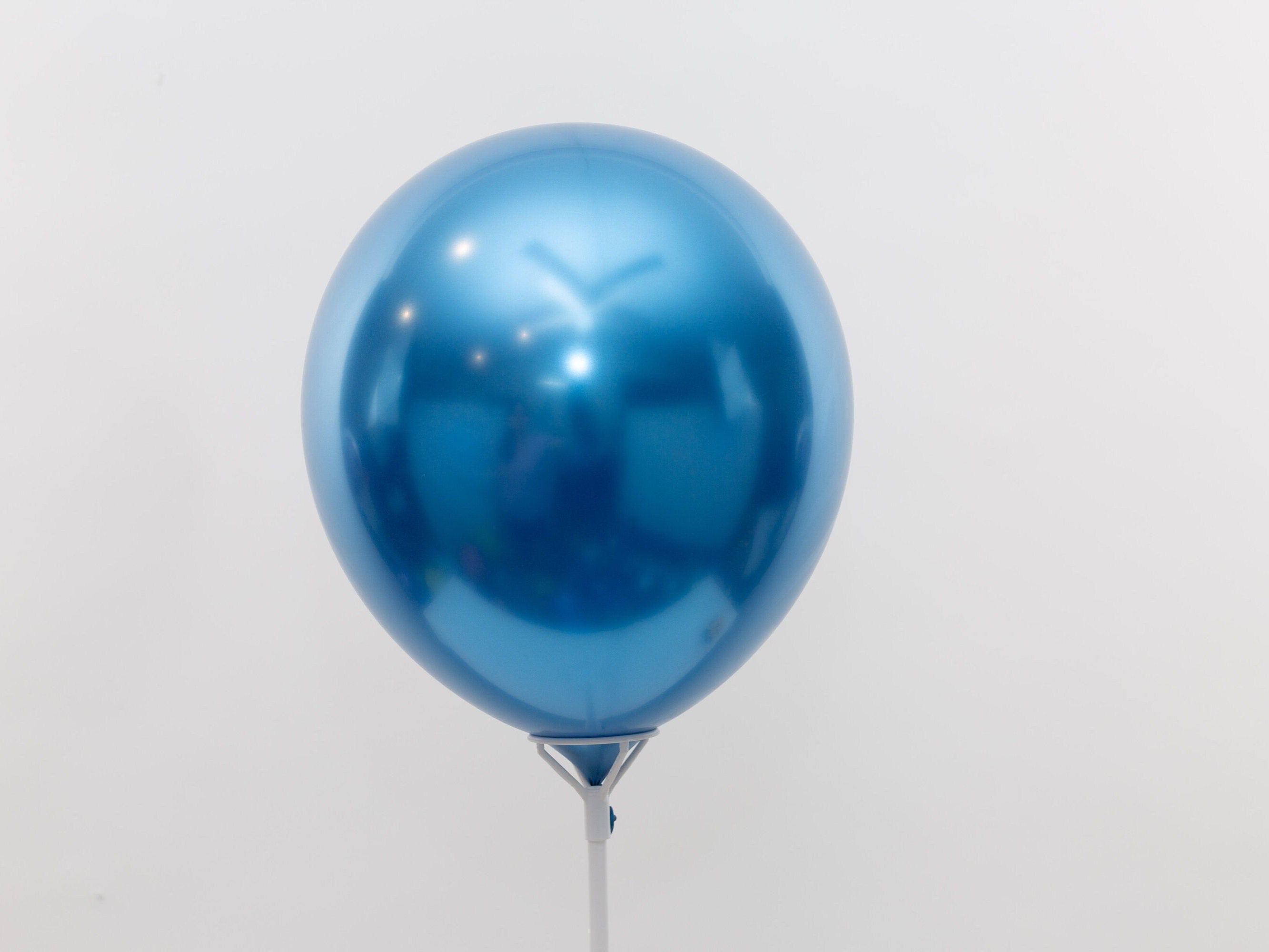 10pc Blue Chrome Balloons, Metallic Latex Balloon Bouquet, Birthday Baby Shower Wedding Engagement Party Decor