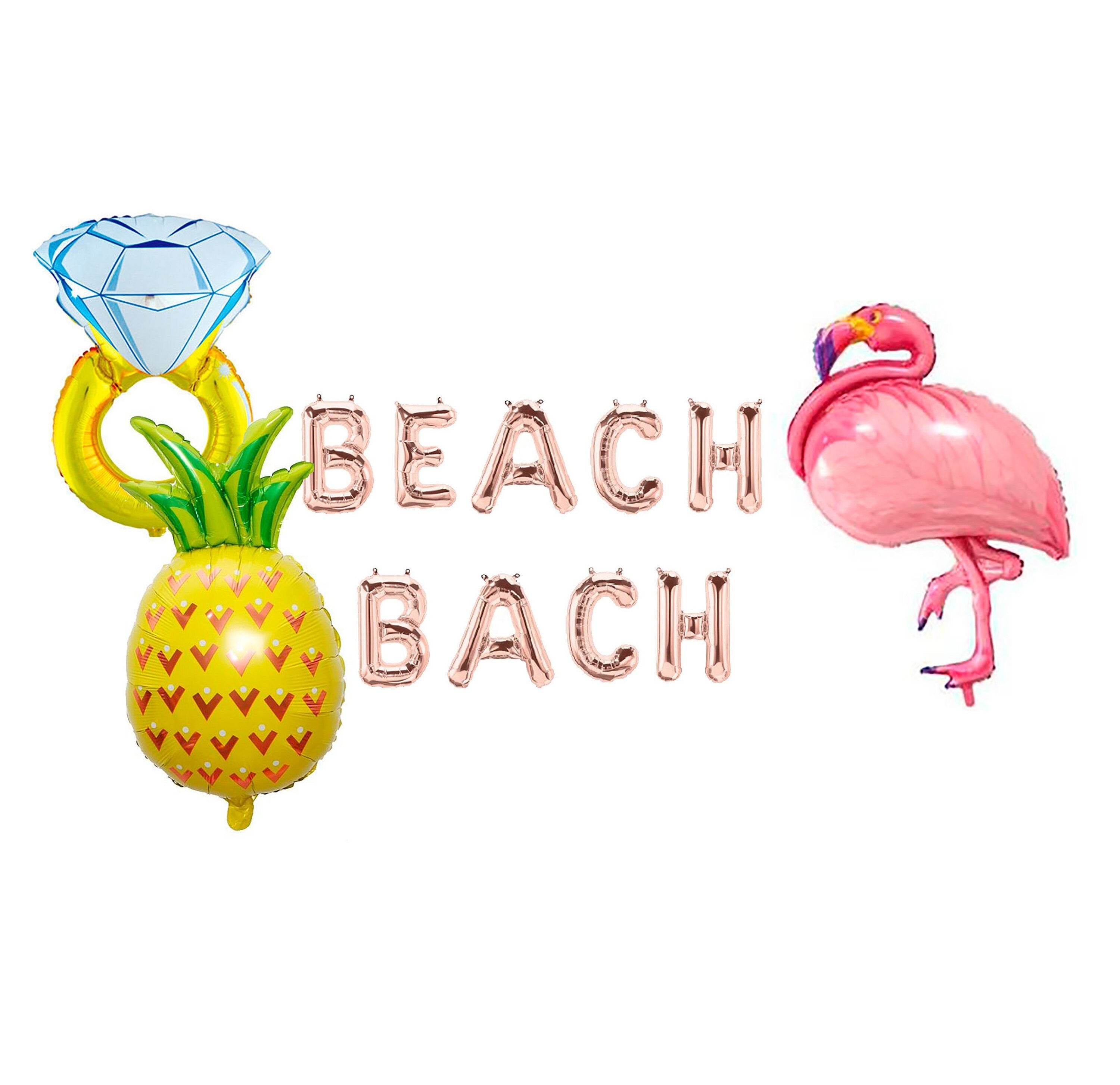 Beach Bachelorette Party Balloon Banner Heart Rose Gold Decorations - BashMint party decoration