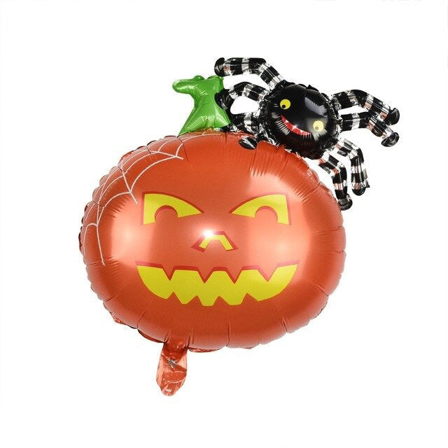 Pumpkin Halloween Balloon Banner Yellow Decorations - BashMint party decoration