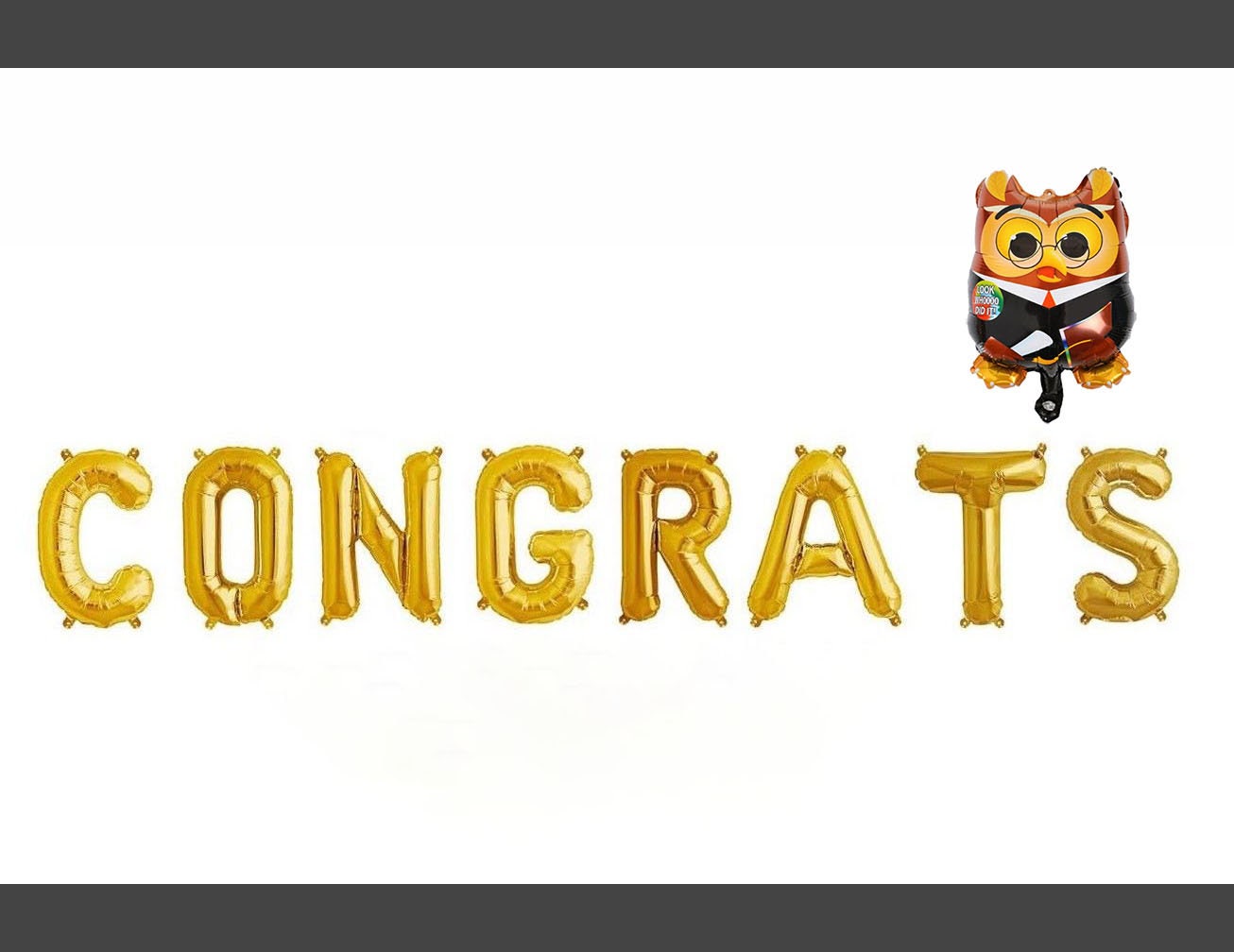 Star Graduation Balloon Banner Heart Rose Gold Decorations - BashMint party decoration