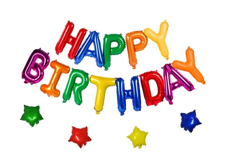 Star Birthday Balloon Banner Red Decorations - BashMint party decoration