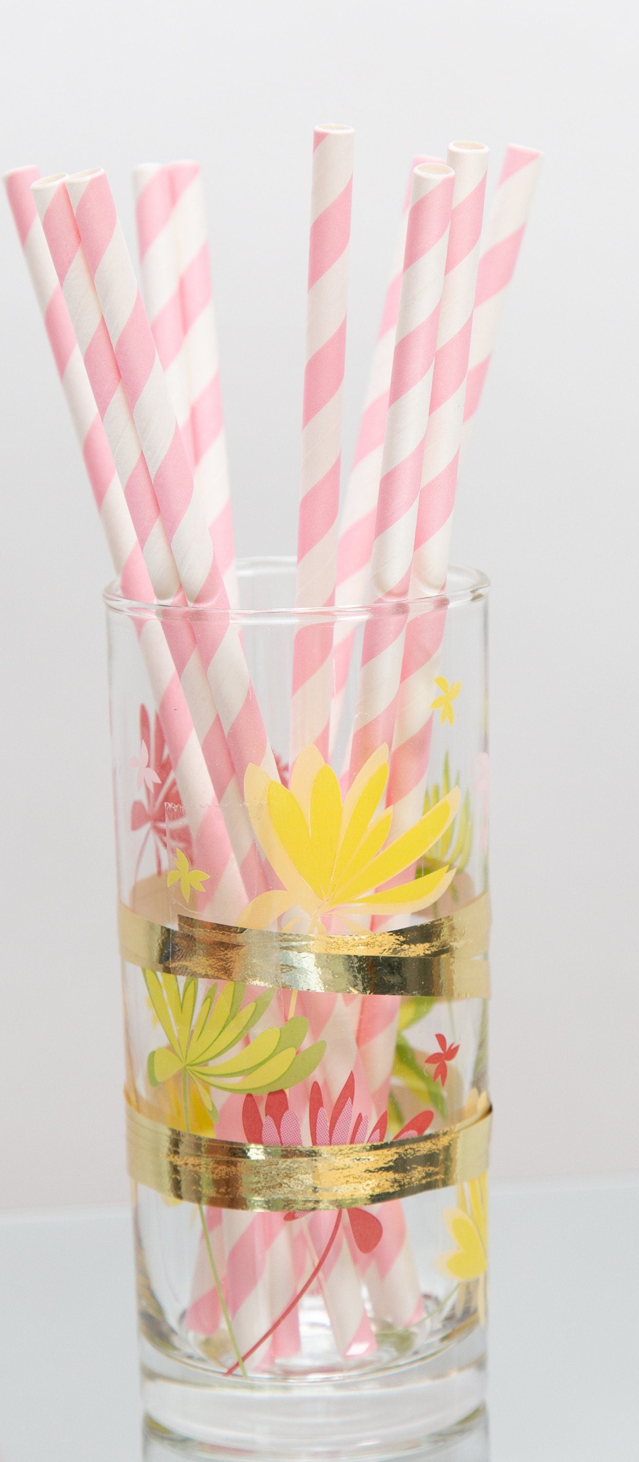 Baby Shower Straws & Stirrers Number Gold - BashMint party decoration