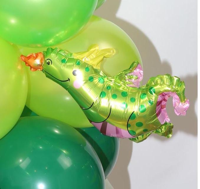 Dinosaur Birthday Party Balloons Star Gold Decorations - BashMint party decoration
