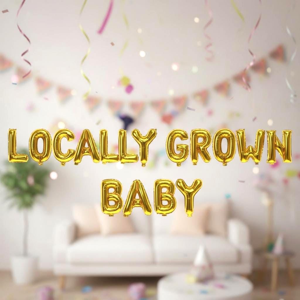Farm Baby Shower Balloon Banner Number Rose Gold Decorations - BashMint party decoration