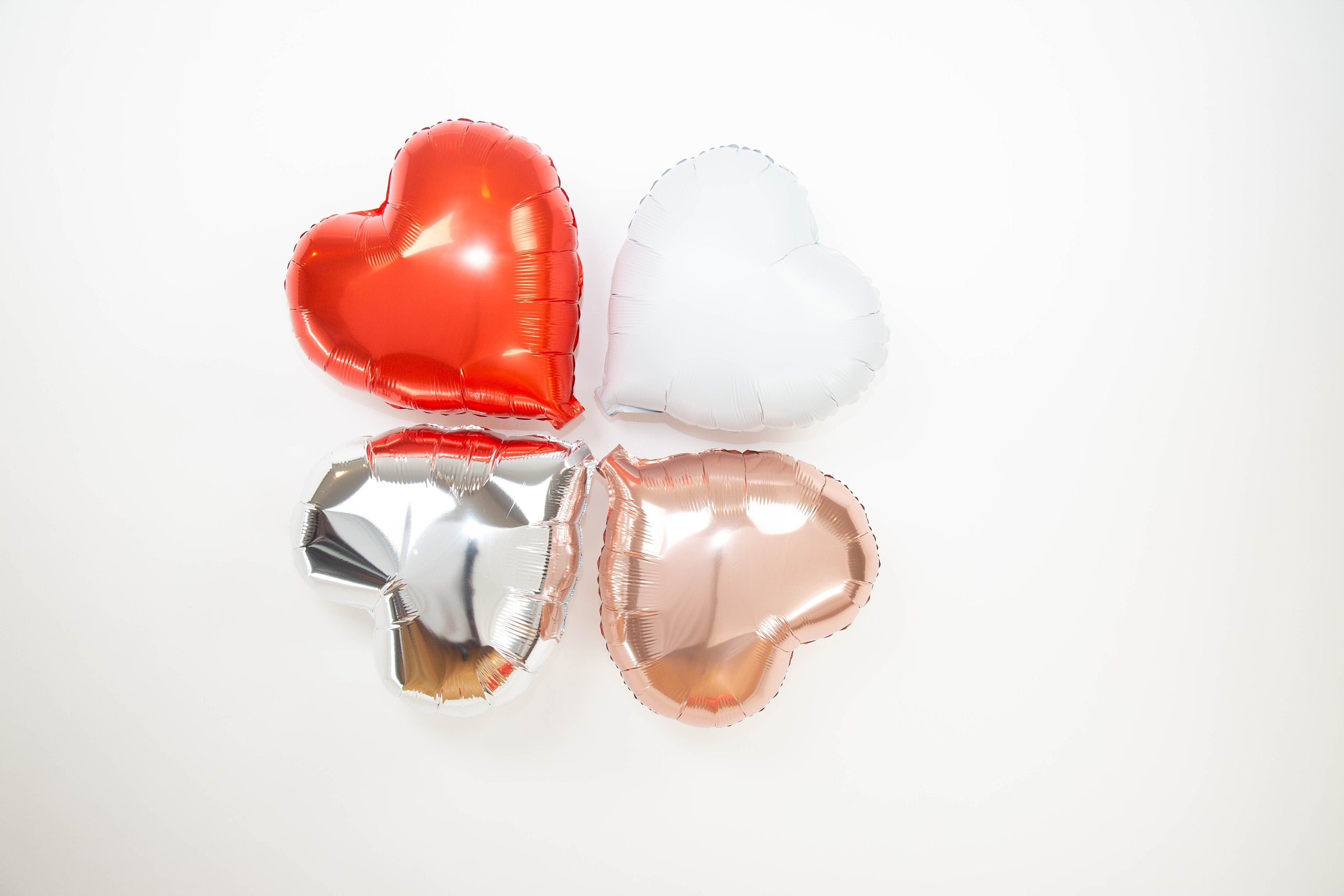 Heart Valentine’s Day Balloon Banner Rose Gold Decorations - BashMint party decoration