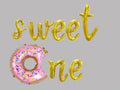 1st Birthday Balloon Banner Letter Rose Gold Decorations - BashMint party decoration