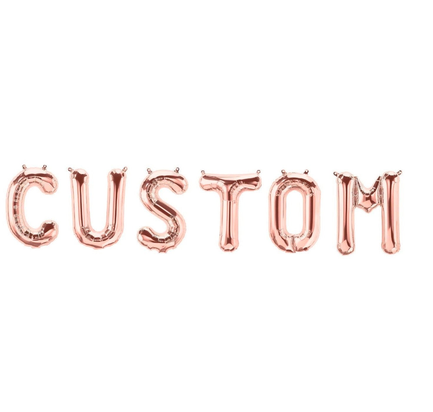 Bridal Shower Balloon Banner Letter Rose Gold Decorations - BashMint party decoration