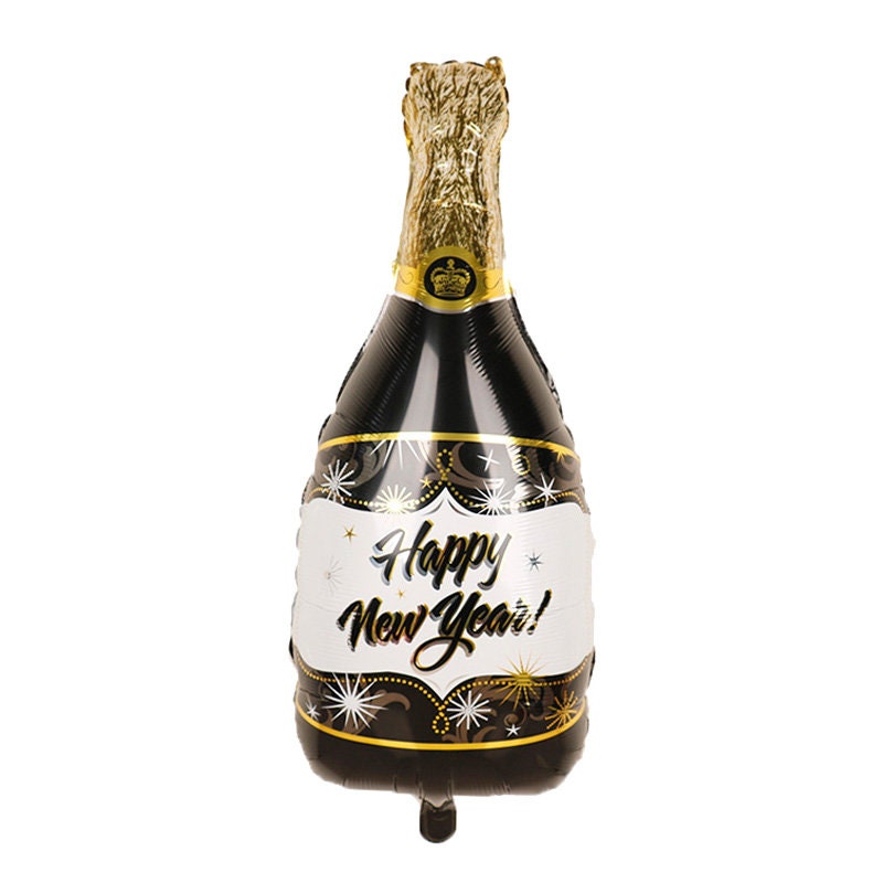 Champagne New Year Party Balloons Star Rose Gold Decorations - BashMint party decoration
