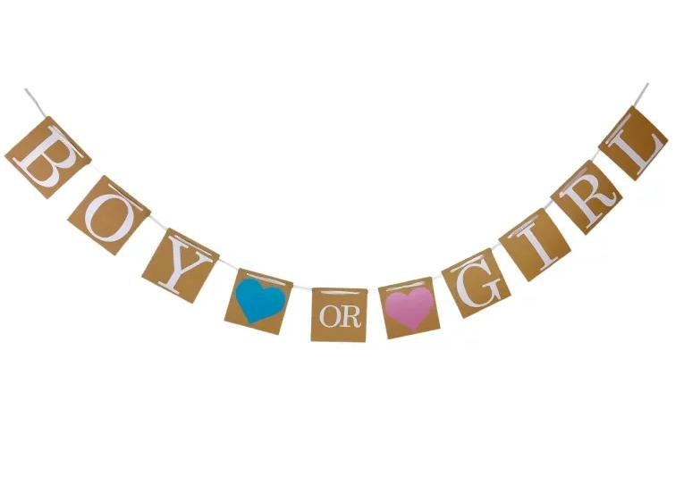 Baby Shower Party Banner Letter White - BashMint party decoration