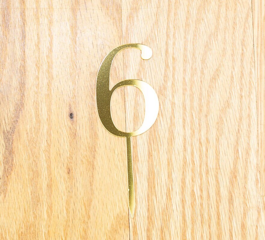 8 Cake Topper | Eight | Eighth Birthday party decoration | I am eight | gold acrylic mirror | 8th decor  | decoration