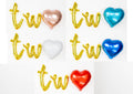Strawberry 2nd Birthday Balloon Banner Heart Rose Gold Decorations - BashMint party decoration