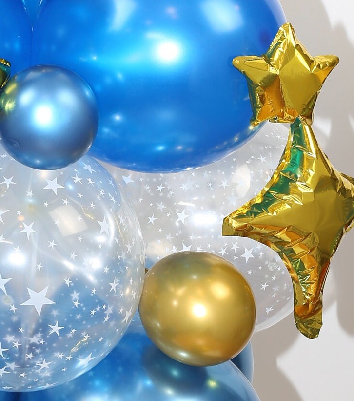 Astronaut Birthday Party Balloons Star Rose Gold Decorations - BashMint party decoration