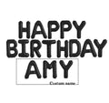 Happy Birthday Letter Balloon Banner - Birthday Decor - Hot Pink letter balloon banner