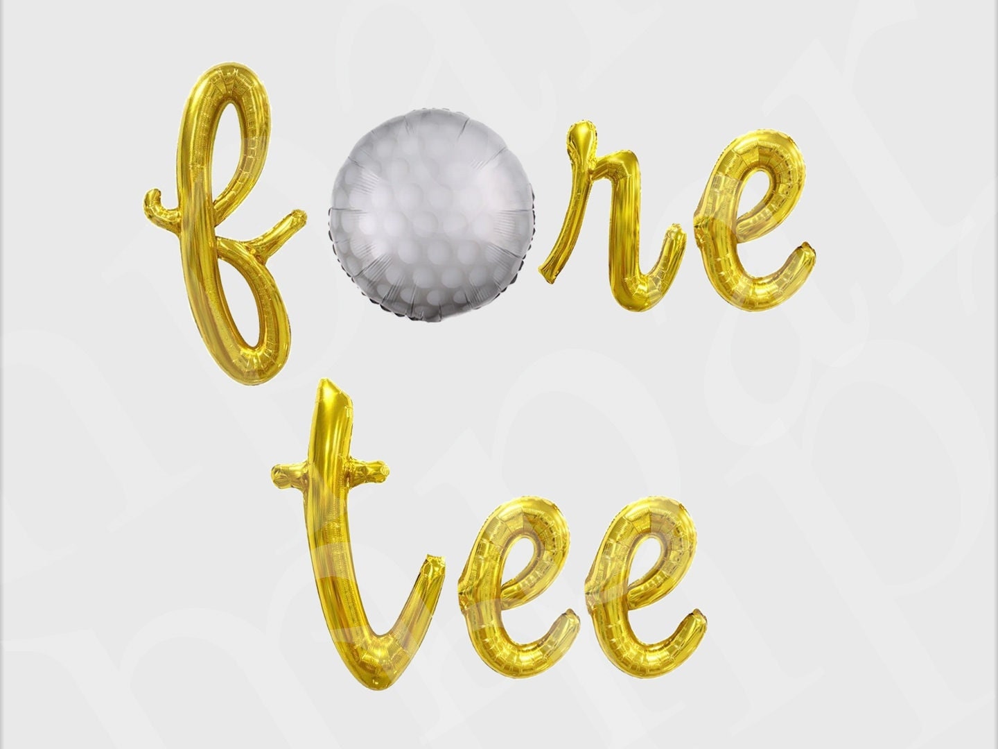 Golf Birthday 40th Balloon Banner Letter Rose Gold Decorations - BashMint party decoration