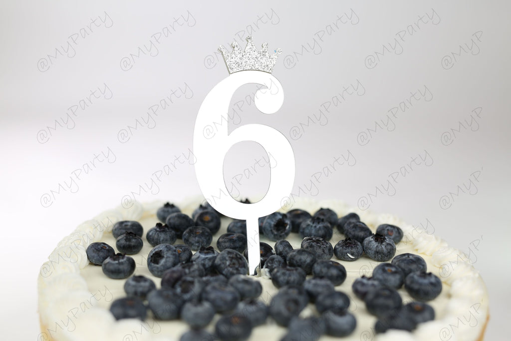 One First 1st Two Second 2nd Cake Topper Acrylic Birthday CakeTopper Smash Topper any number 1 2 11 12 age Party 3 4 5 6 7 8 9 10 years