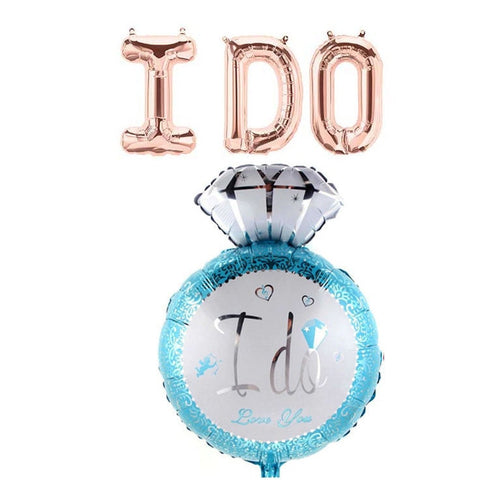 Star Bridal Shower Balloon Banner Heart Rose Gold Decorations - BashMint party decoration