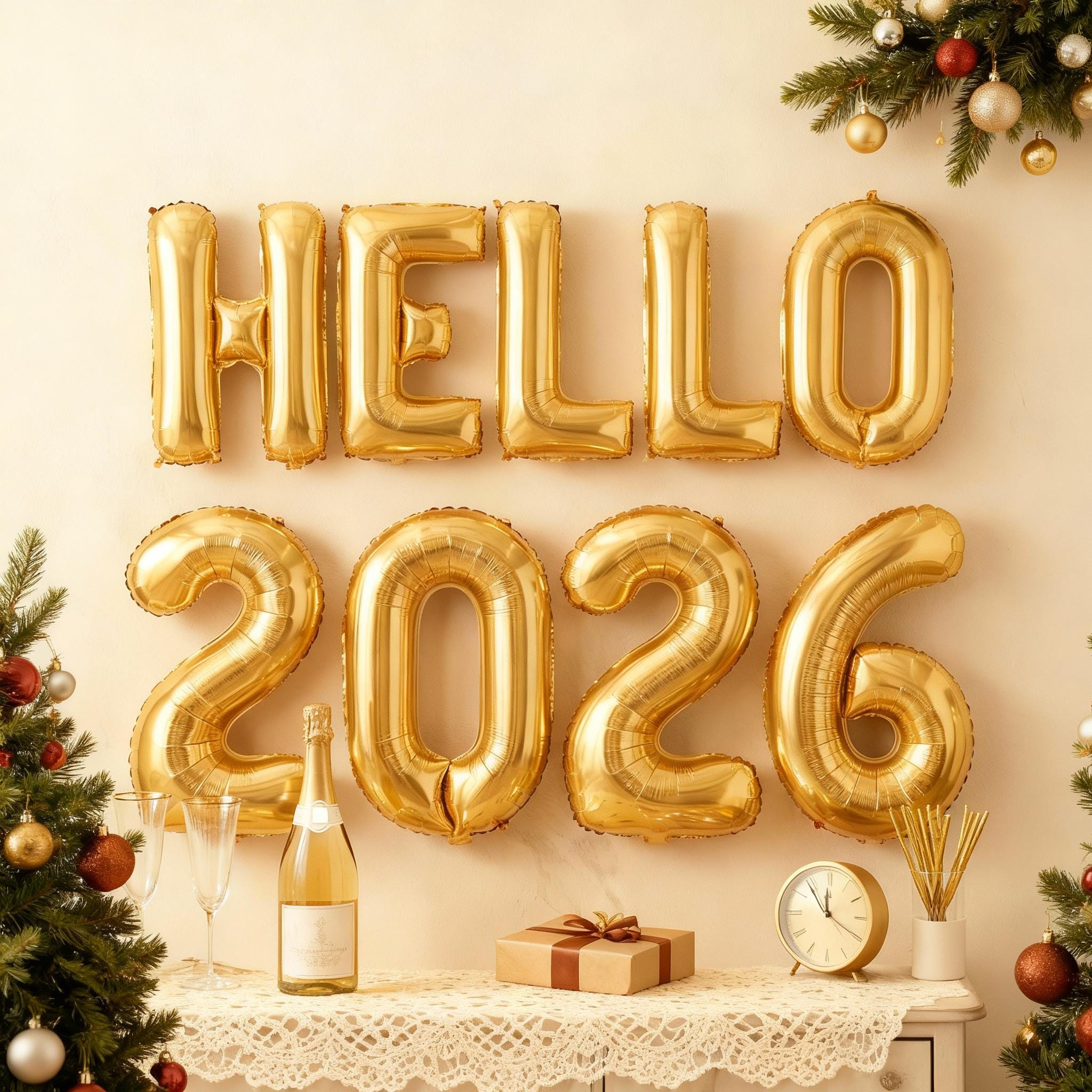 Star Christmas Tassel Garland Heart Rose Gold - BashMint party decoration