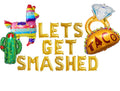 Fiesta Bachelorette Party Balloon Banner Letter Rose Gold Decorations - BashMint party decoration