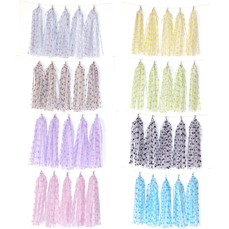 Star Baby Shower Tassel Garland Heart Rose Gold - BashMint party decoration