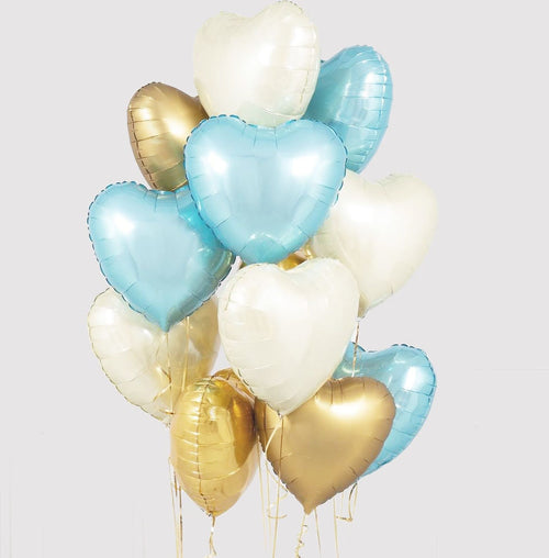 Star Birthday Party Balloons Heart White Decorations - BashMint party decoration