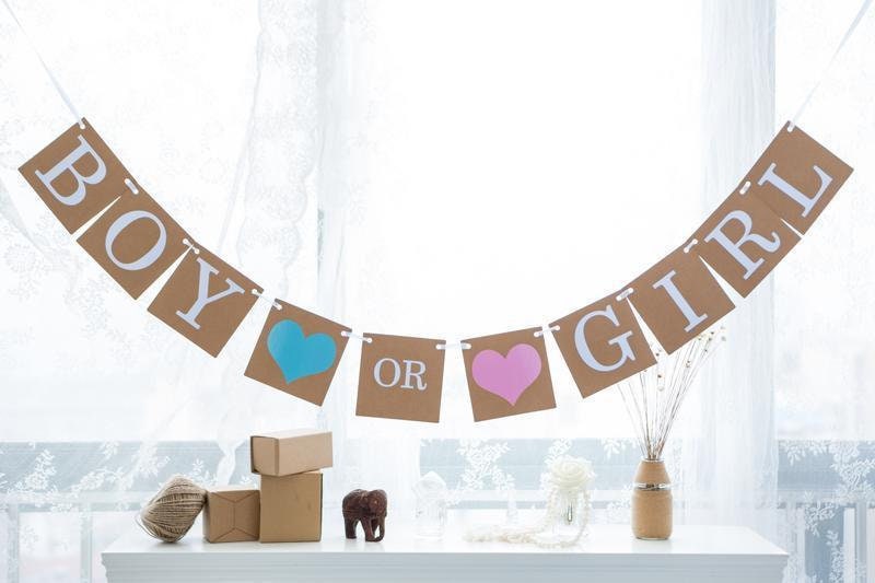 Baby Shower Party Banner Letter White - BashMint party decoration