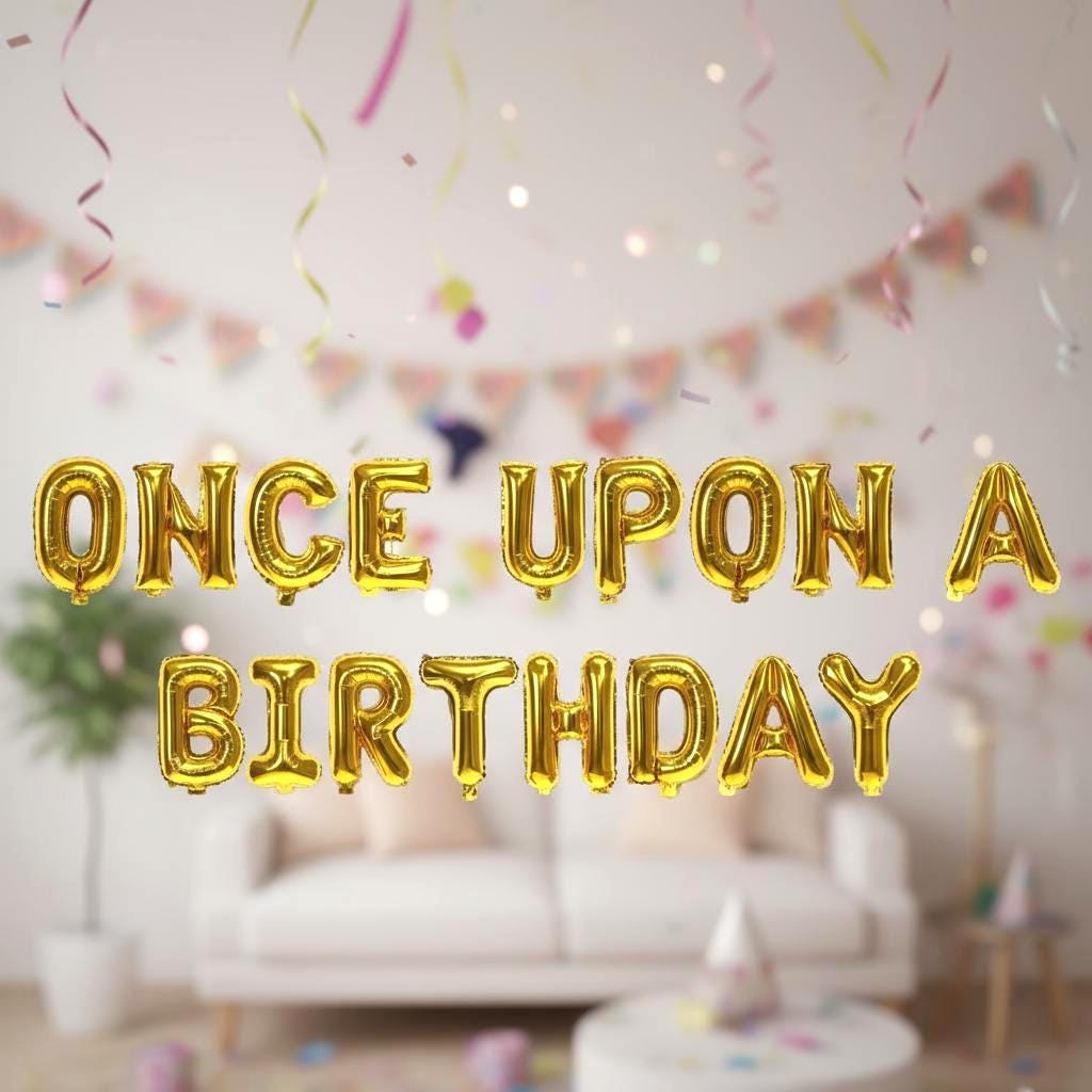 Birthday Balloon Banner Number Rose Gold Decorations - BashMint party decoration