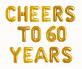 Champagne 60th Birthday Balloon Banner Letter Rose Gold Decorations - BashMint party decoration