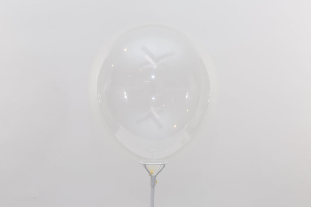 5 pcs Clear Balloons 12 Inch Latex Balloons with White Stars for Wedding Bridal Baby Shower Birthday Bubble Bar Mitzvah Under the Sea Party