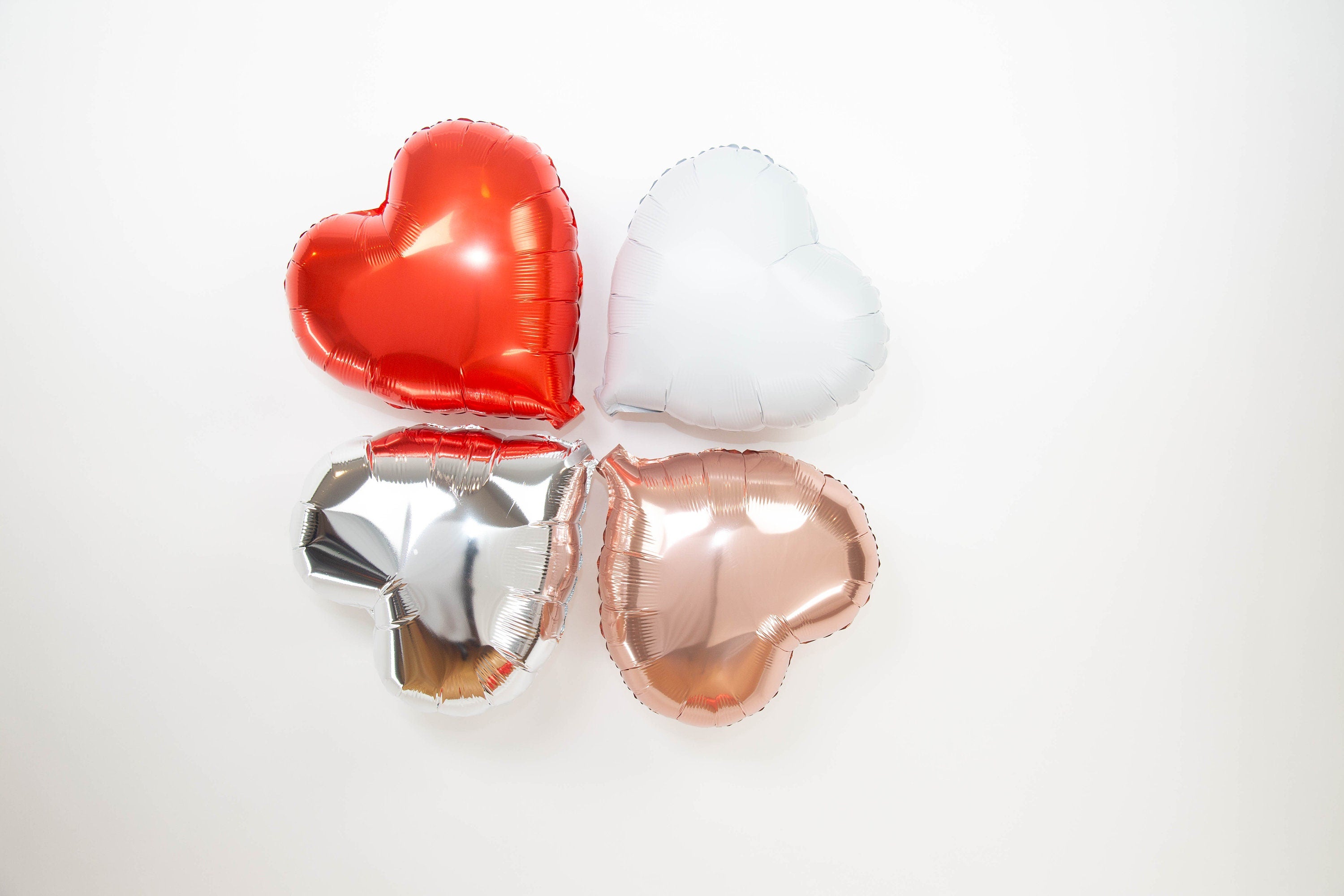Heart Valentine’s Day Balloon Banner Rose Gold Decorations - BashMint party decoration