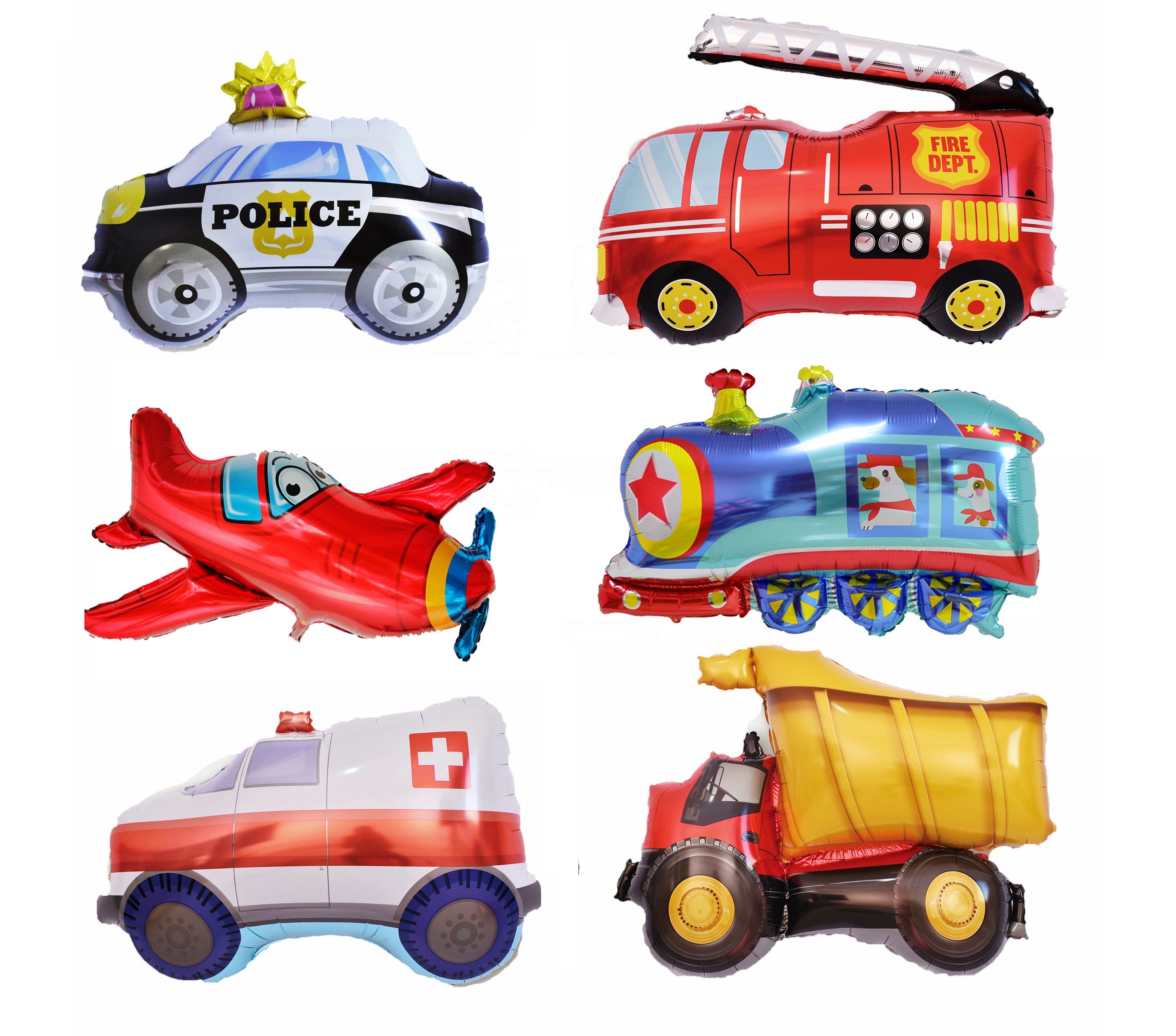 Truck Birthday Party Balloons Rocket Black Decorations - BashMint party decoration