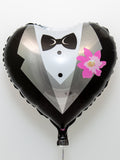 Groom Valentine’s Day Party Balloons Heart Black Decorations - BashMint party decoration