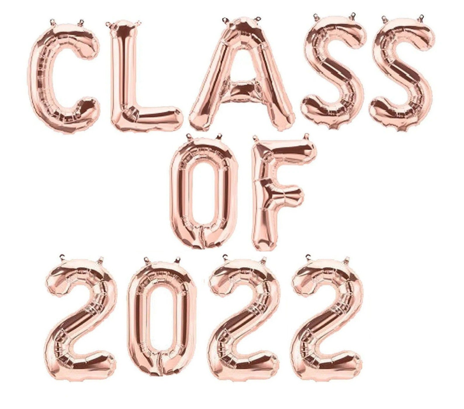 Star Graduation Balloon Banner Heart Rose Gold Decorations - BashMint party decoration